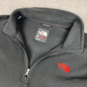 The North Face Jacket Mens XL Black Polartec Fleece 1/4 Zip Russia Olympics 2014